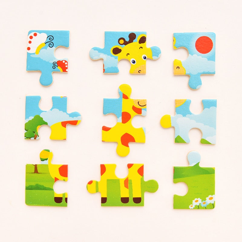 1PCS 3D Paper Jigsaw Puzzles for Children Kids Toys   Baby  Educational Puzles