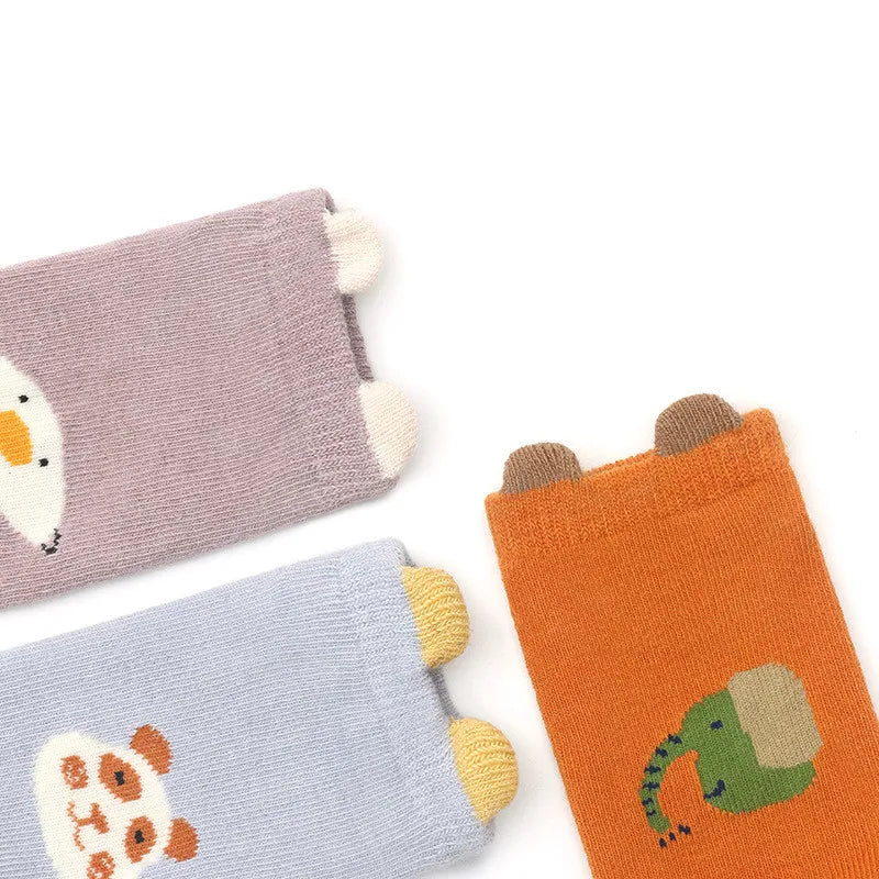 Baby Non-slip Floor Sock Cute Cartoon Animal Ankle Sock for Toddler Boy Girls Soft Cotton Spring Summer Short Sock for Newborn